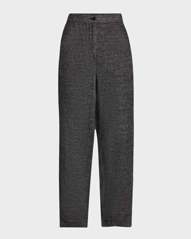 Cropped Hemp-Organic Cotton Lantern Pants